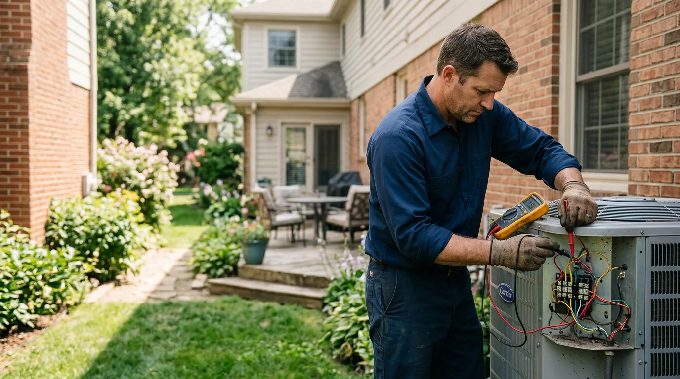 HVAC technician working near Corry, PA